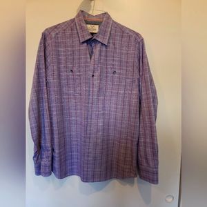 Flag & Anthem men's purple large casual shirt